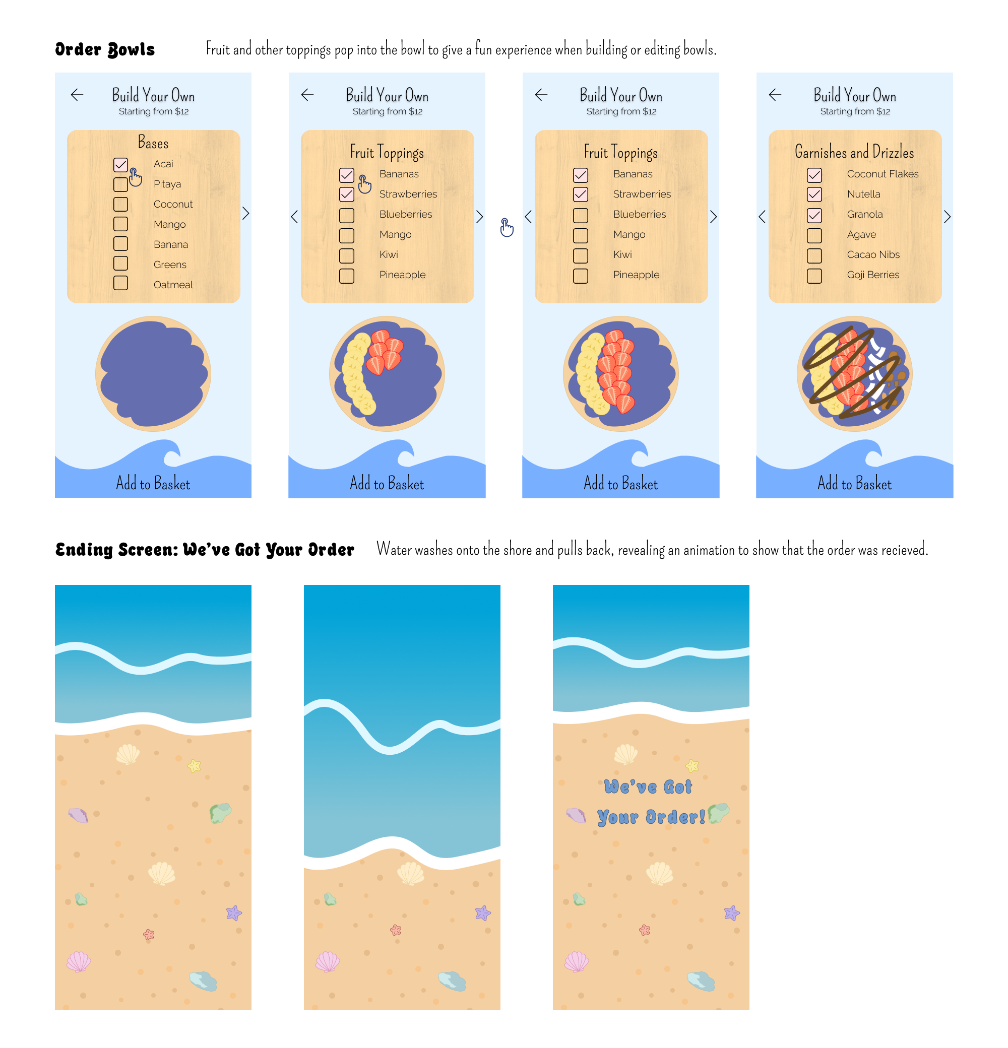 last two examples of interaction guides